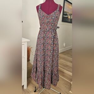 J. Crew Floral Sleeveless Maxi Dress Size 0